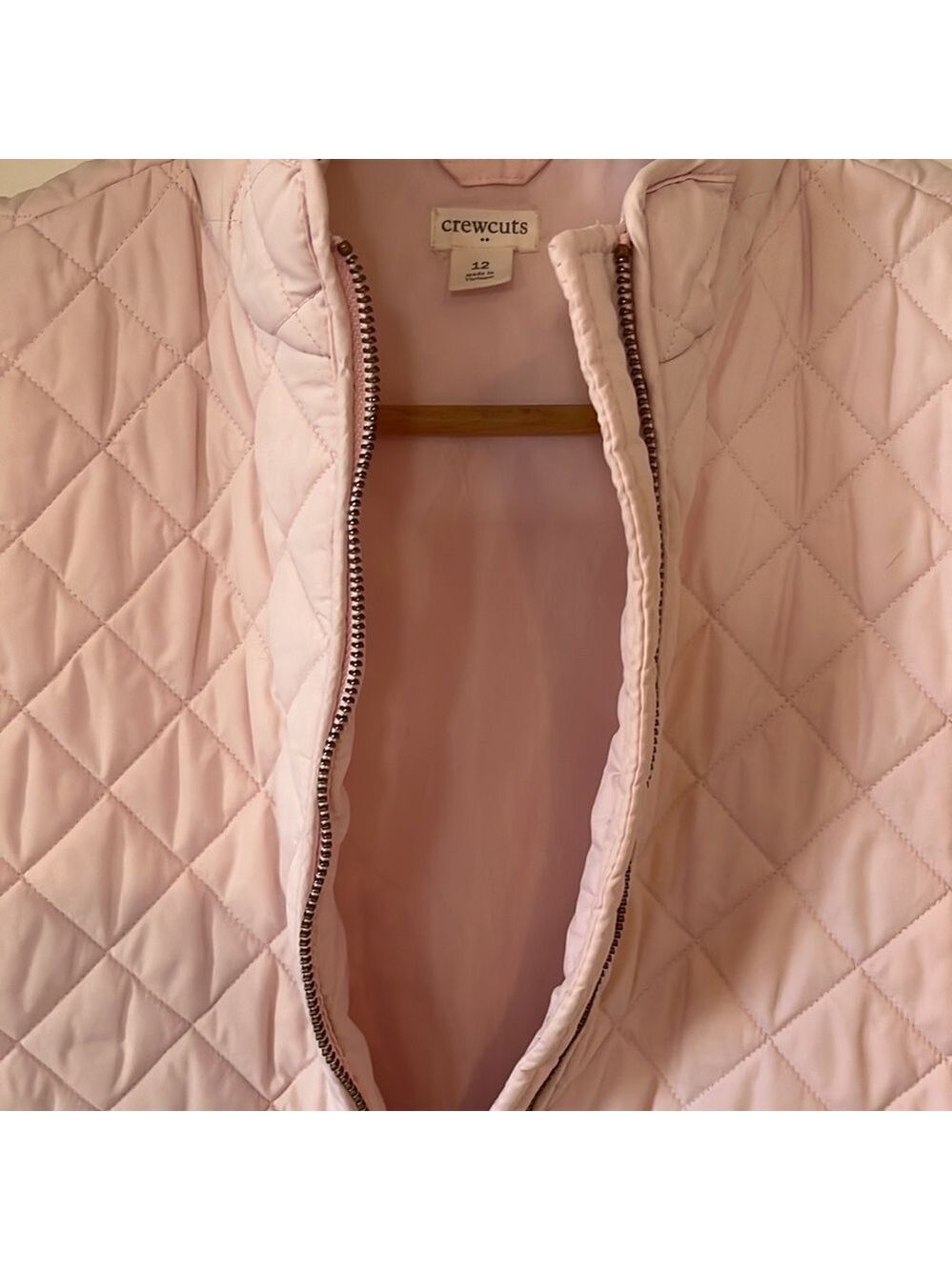 CREWCUTS Girls Light Pink Quilted Vest 12 - Picture 6 of 9